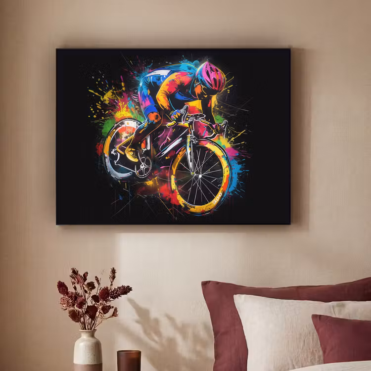 Graffiti - Sport - Wielrennen - Fiets Textielframe - compleet frame klein -sfeer1