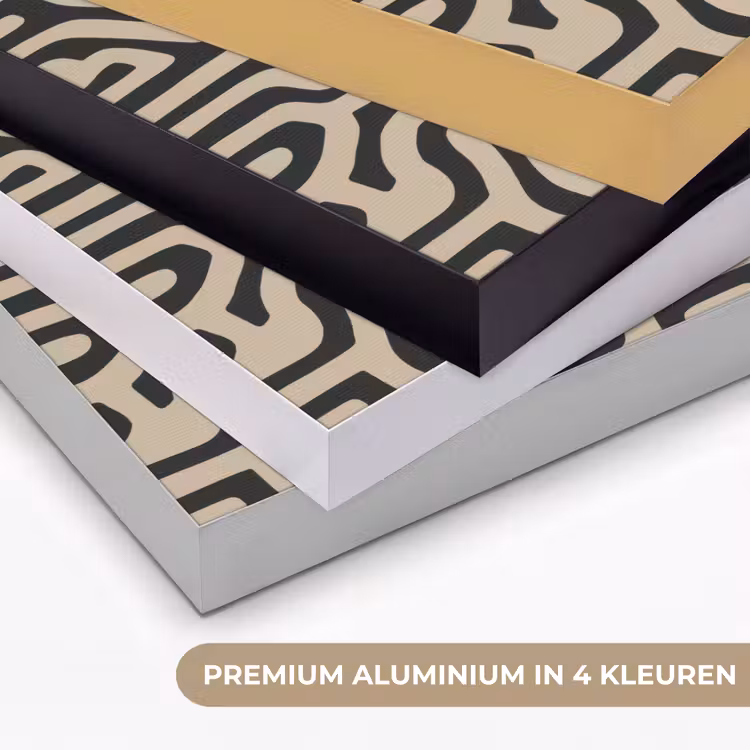 Grafisch - Lijnen - Zwart Textielframe zwart klein 947 -USP_kleurenNL