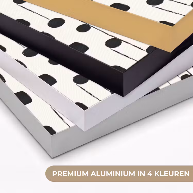 Grafisch - Modern - Zwart Textielframe zwart klein 947 -USP_kleurenNL