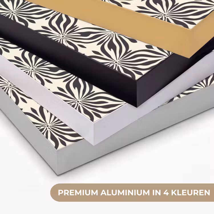 Grafisch - Patroon - Zwart Textielframe zwart klein 947 -USP_kleurenNL