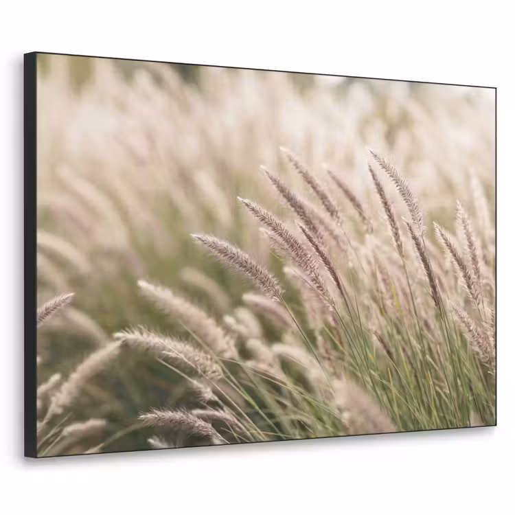 Gras - Close up - Groen Textielframe zwart klein -3d
