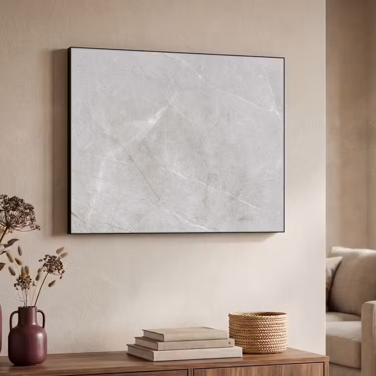 Grijs - Beton - Industrieel Textielframe zwart klein -sfeer3