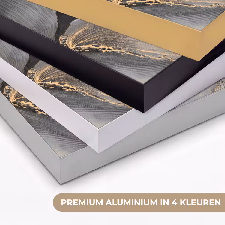 Grijs - Luxe - Goud - Marmer Textielframe zwart klein -USP_kleurenNL