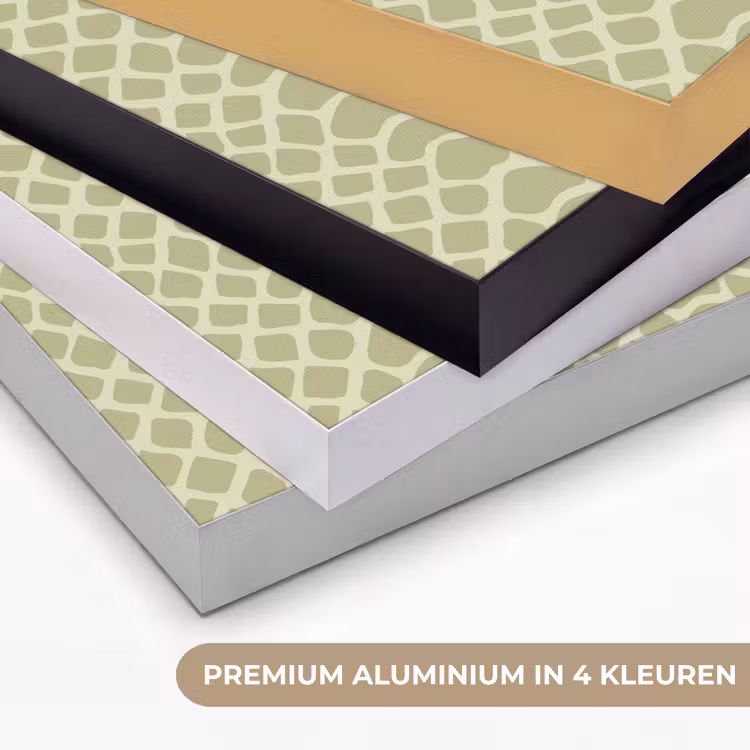 Groen - Patroon - Schubben Textielframe zwart klein 947 -USP_kleurenNL