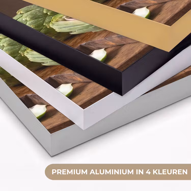 Art frame - Groenten - Artisjok - Keuken - Groenten - Artisjok - Keuken Textielframe zwart klein