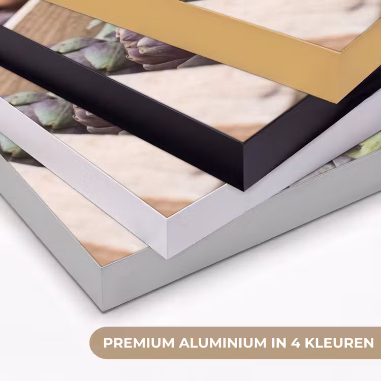 Art frame - Groenten - Markt - Vers - Groenten - Markt - Vers Textielframe zwart klein