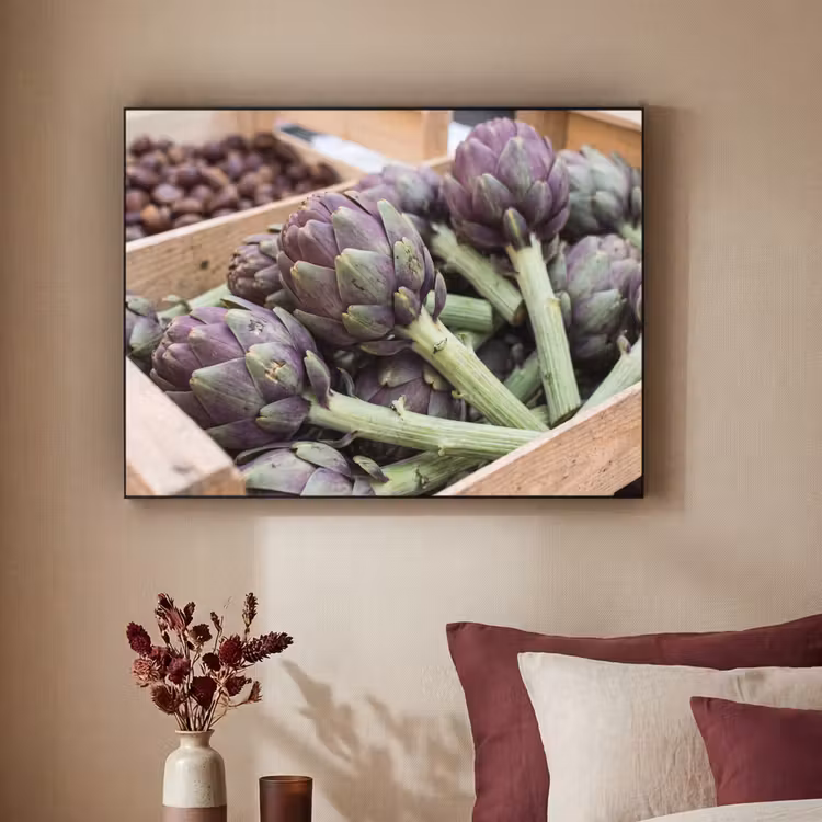 Art frame - Groenten - Markt - Vers - Groenten - Markt - Vers Textielframe zwart klein