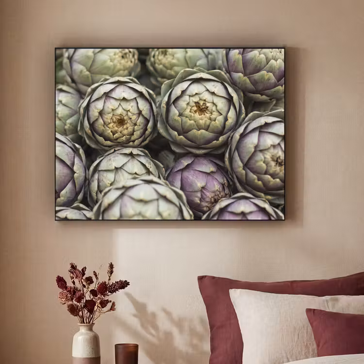 Art frame - Groenten - Vers - Eten - Groenten - Vers - Eten Textielframe zwart klein