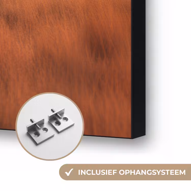 Groep olifanten - Open vlakte - Zon Textielframe zwart klein -USP_ophangsysteemNL