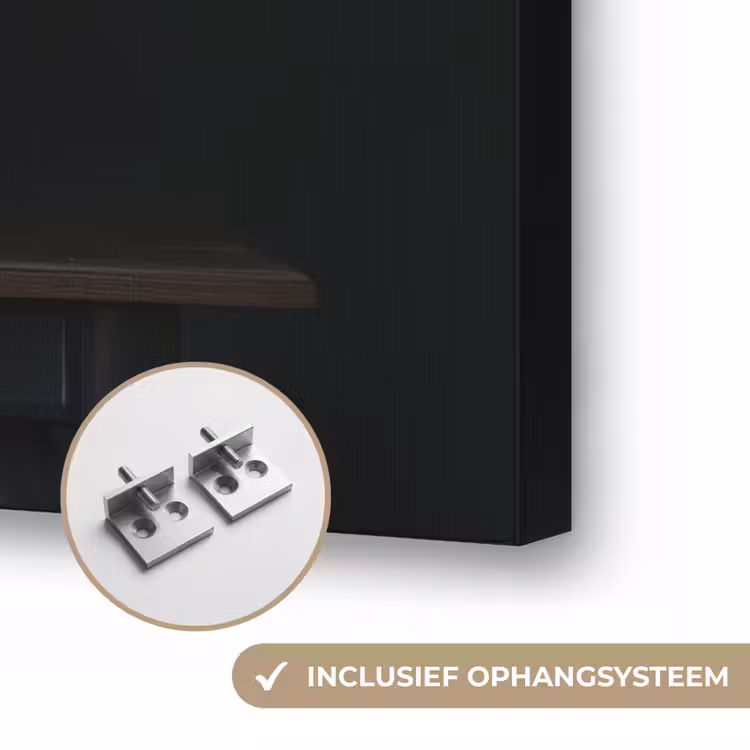 Groot - Bloemen - Vaas - Boeket Textielframe zwart klein -USP_ophangsysteemNL