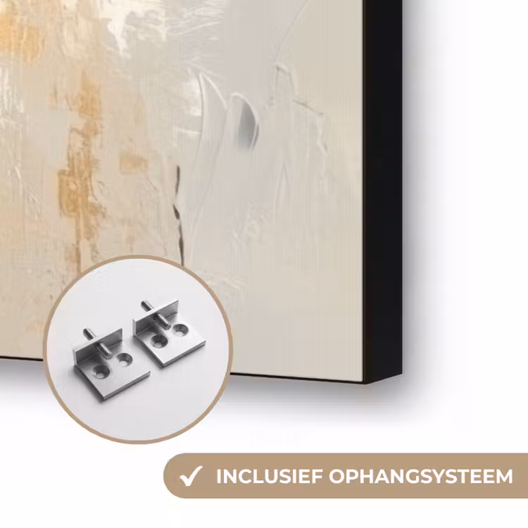 Haas - Oren - Bruin Textielframe zwart klein -USP_ophangsysteemNL
