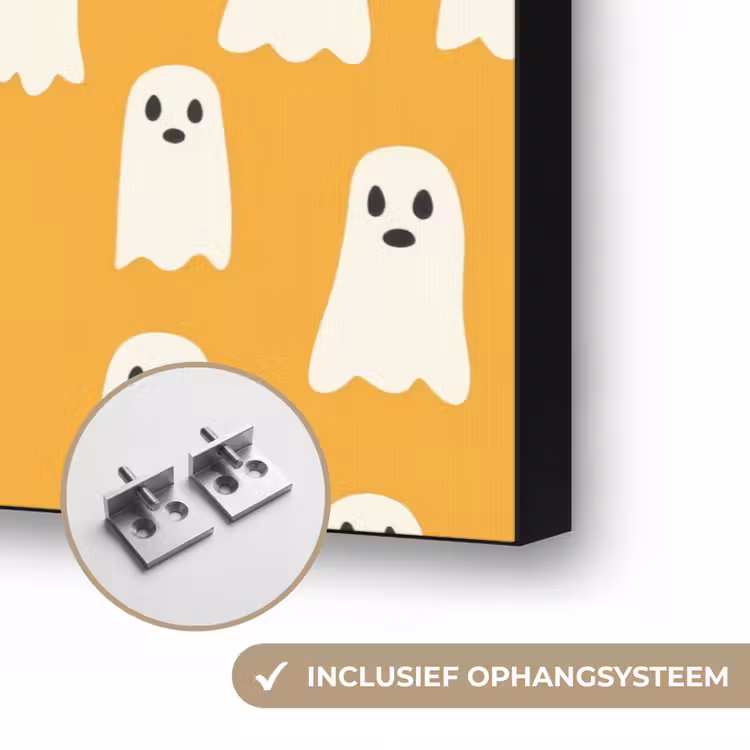 Halloween - Spookjes - Oker Textielframe zwart klein 947 -USP_ophangsysteemNL