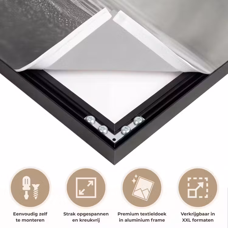 Halter - Gewichten - Zwart Textielframe zwart klein -USP_feed_closeupNL