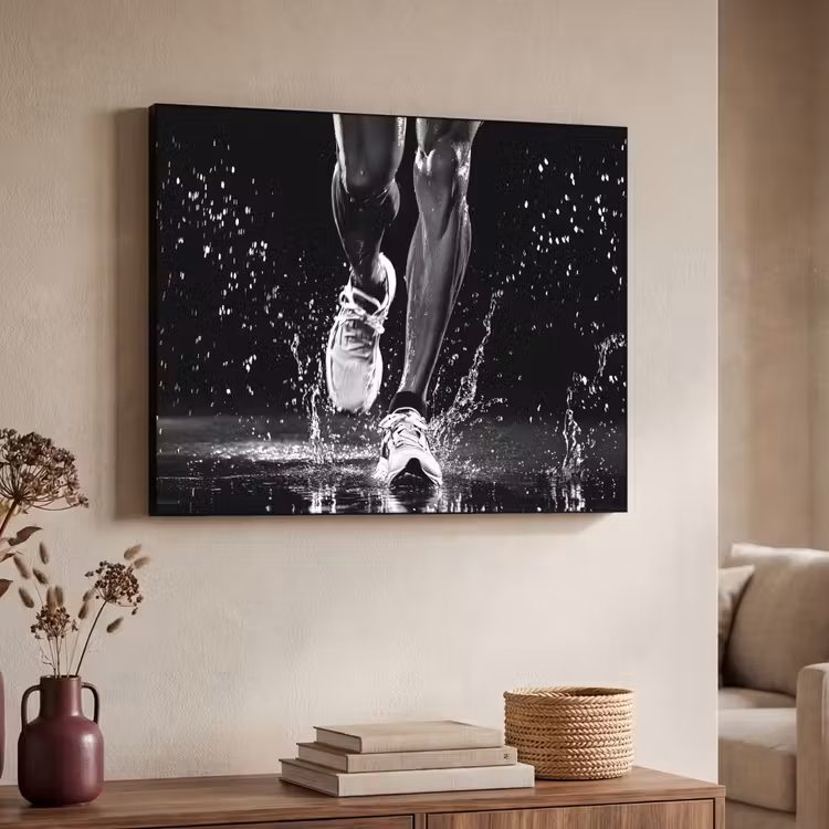 Hardloopschoenen - Rennen - Druppels - Zwart Textielframe zwart klein -sfeer3