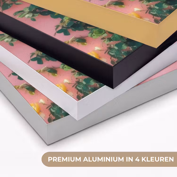 Hart - Zee - Muur Textielframe zwart klein -USP_kleurenNL