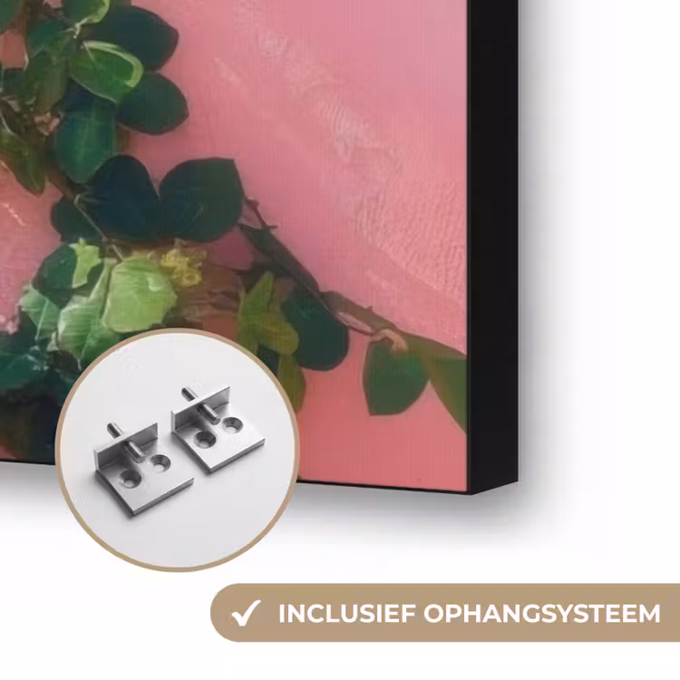 Hart - Zee - Muur Textielframe zwart klein -USP_ophangsysteemNL