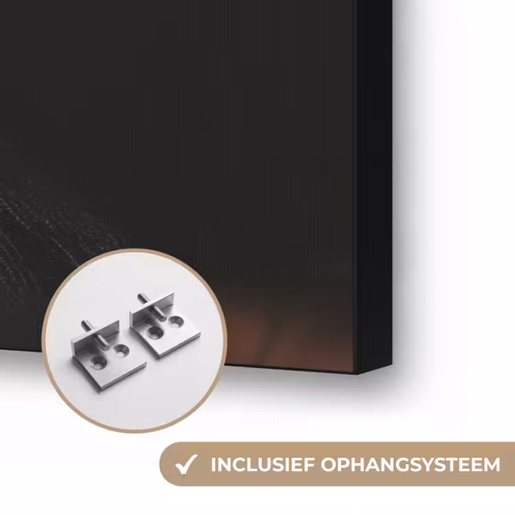 Hartje - Cocktail - Espresso Martini - Hand Textielframe zwart klein -USP_ophangsysteemNL