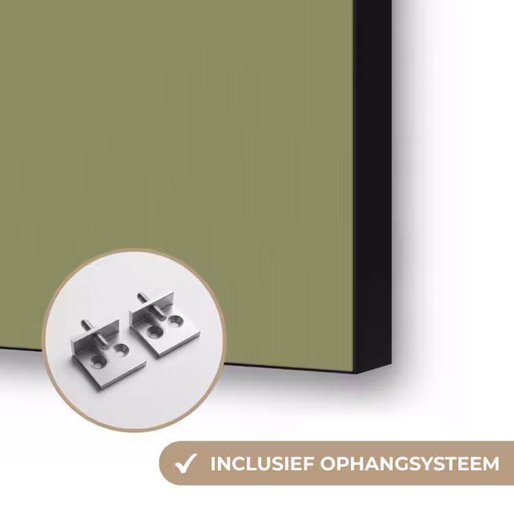 Herbal - Matcha - Groen Textielframe zwart klein 947 -USP_ophangsysteemNL