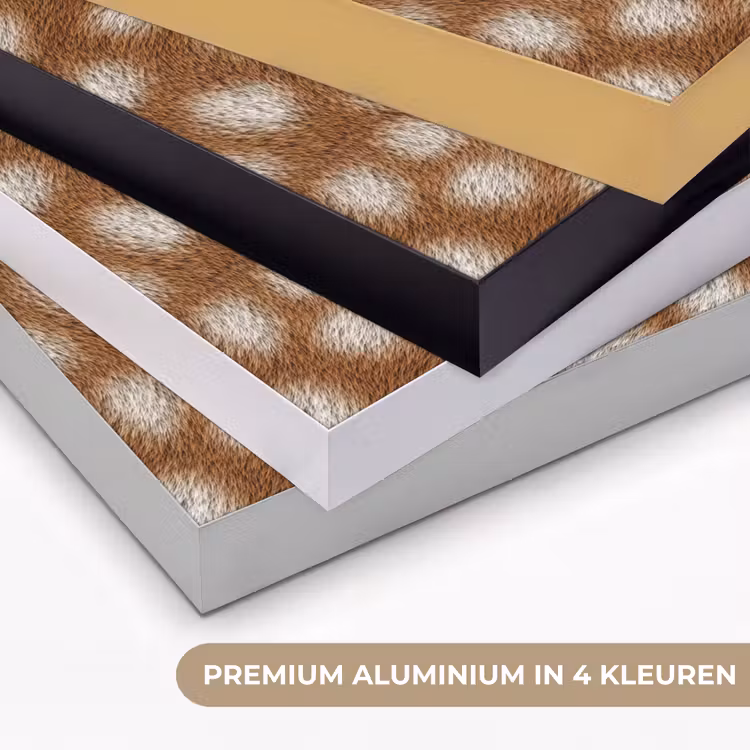 Hert - Bruin - Vacht Textielframe zwart klein 947 -USP_kleurenNL