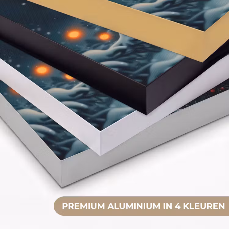 Hert - Kerst - Winter - Sneeuw - Kerstkrans Textielframe zwart klein -USP_kleurenNL