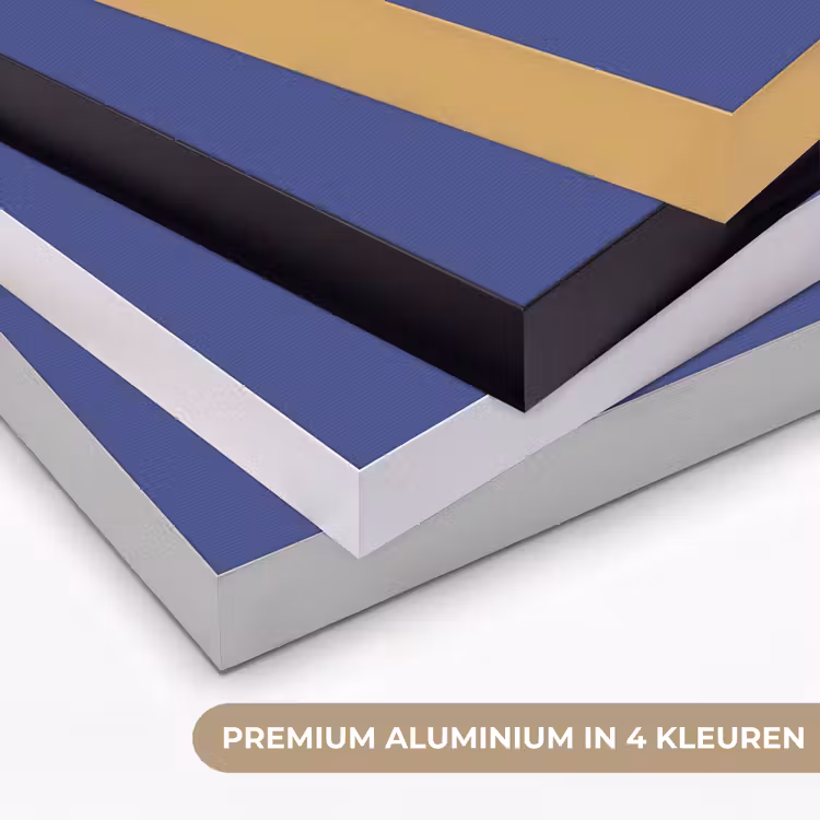 Hoeden - Gestapeld - Mode - Kleurrijk - Illustratie Textielframe zwart klein -USP_kleurenNL