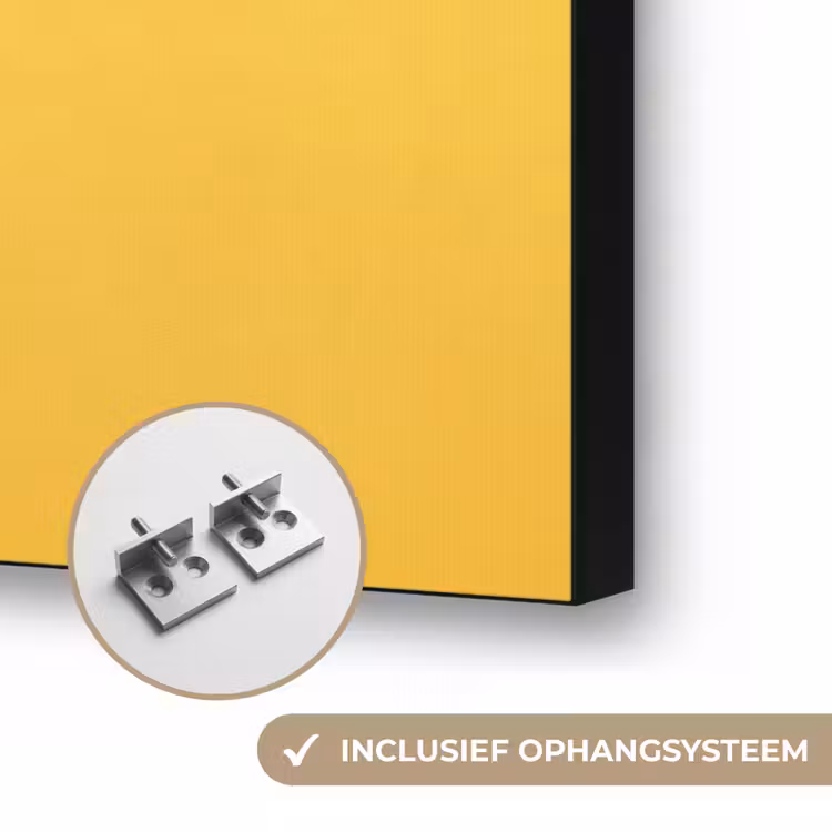 Hond - Kauwgum - Dieren - Modern - Roze Textielframe zwart klein -USP_ophangsysteemNL