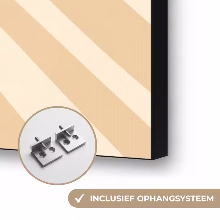 Hond - Zonnebril - Hoofddoek - Dieren - Modern Textielframe zwart klein -USP_ophangsysteemNL