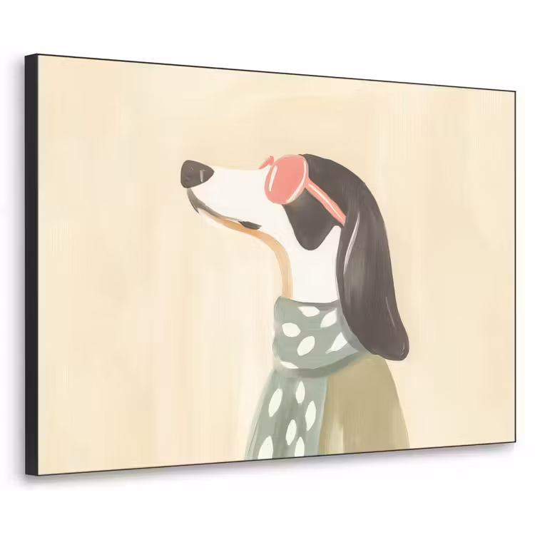 Hond - Zonnebril - Sjaal Textielframe - compleet frame klein -3d