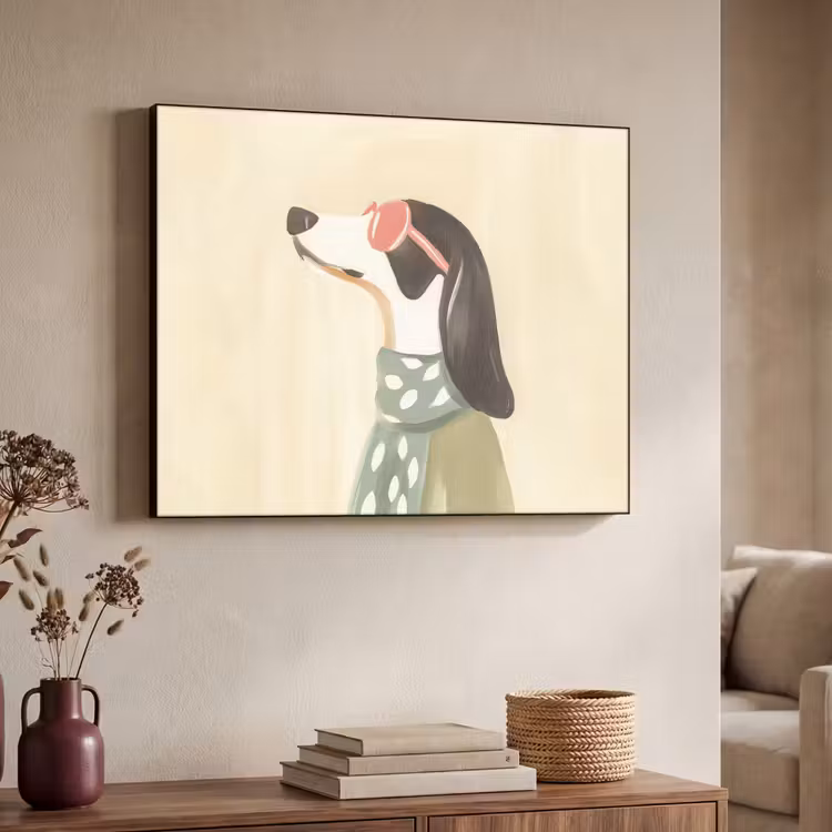 Hond - Zonnebril - Sjaal Textielframe - compleet frame klein -sfeer3