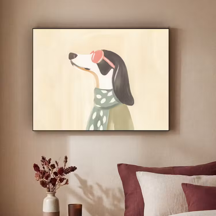 Hond - Zonnebril - Sjaal Textielframe - compleet frame klein -sfeer1