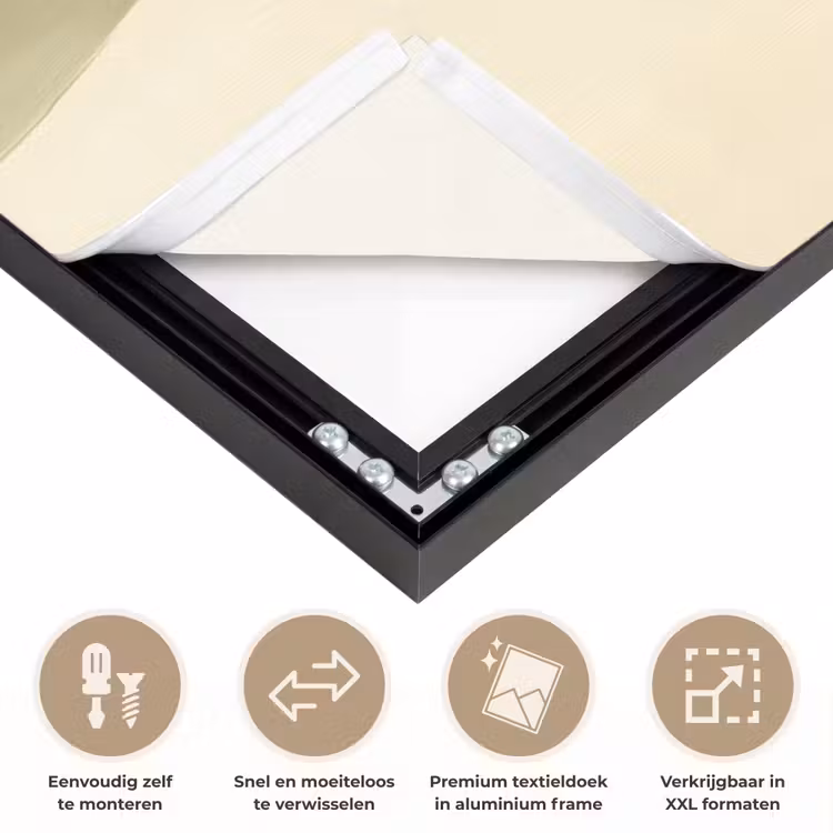 Hond - Zonnebril - Sjaal Textielframe zwart klein -USP_closeupNL
