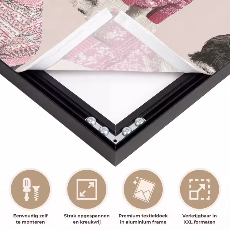 Honden - Truien - Rood Textielframe zwart klein 947 -USP_feed_closeupNL