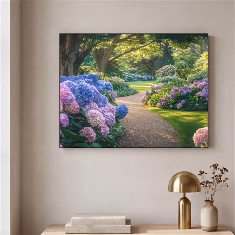 Hortensia- Park - Pad Textielframe - compleet frame klein -sfeer2