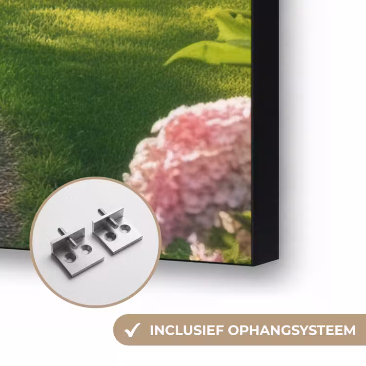 Hortensia- Park - Pad Textielframe zwart klein -USP_ophangsysteemNL