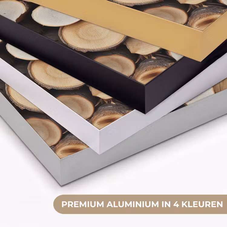 Hout - Boomstammen - Textuur Textielframe zwart klein -USP_kleurenNL
