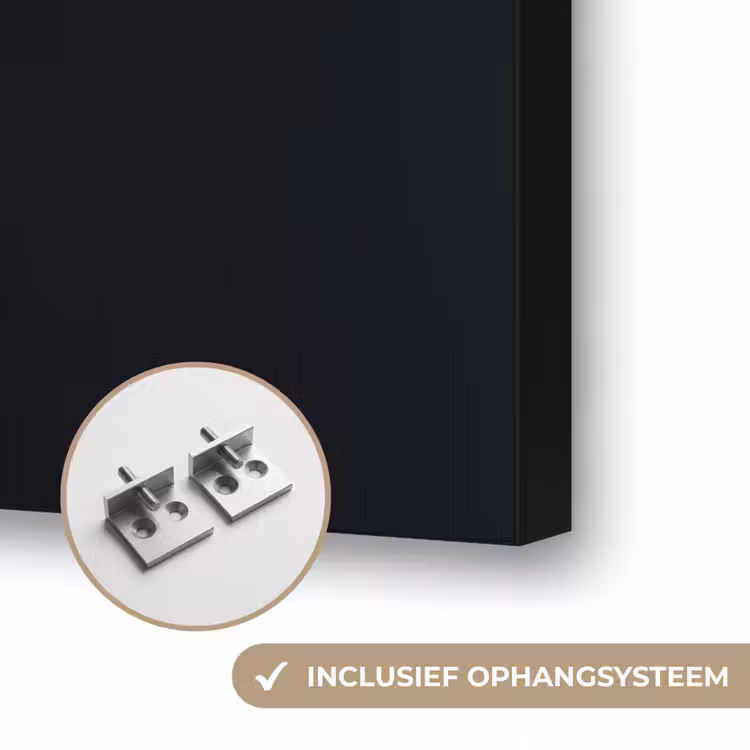 Hout - Vaas - Kleuren - Bloemen Textielframe zwart klein -USP_ophangsysteemNL