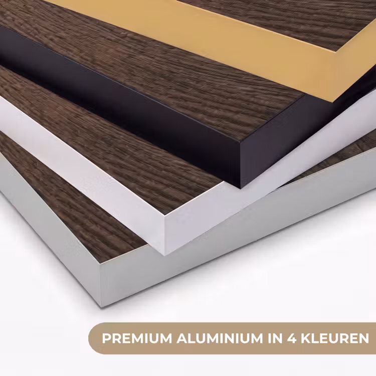 Houtnerf - Textuur - Patroon - Bruin - Rustiek Textielframe zwart klein -USP_kleurenNL