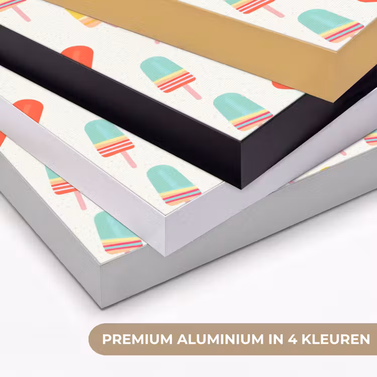 IJsjes - Speels - Kleurrijk Textielframe zwart klein 947 -USP_kleurenNL