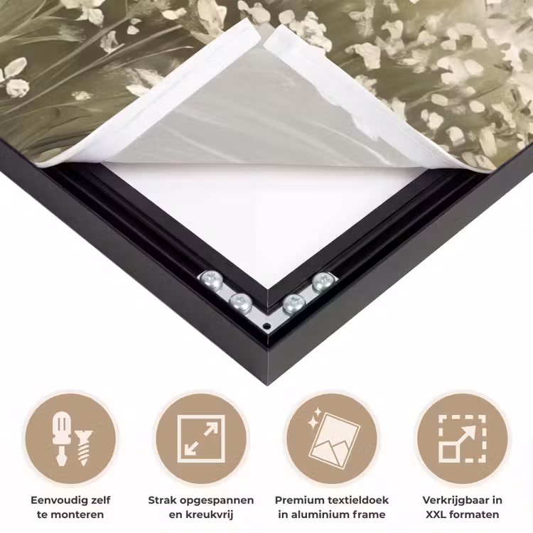 Illustratie - Landschap - Wit Textielframe zwart klein -USP_feed_closeupNL