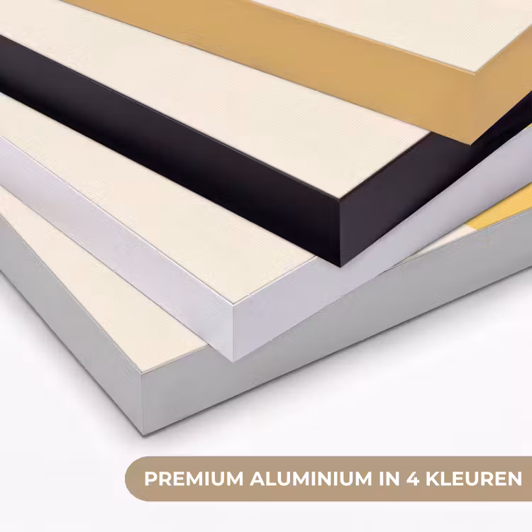 Italië - Eten - Citroen - Vis - Grafisch Textielframe zwart klein -USP_kleurenNL