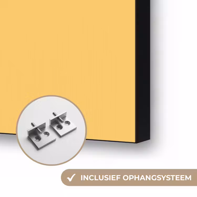 Italië - Eten - Citroen - Vis - Grafisch Textielframe zwart klein -USP_ophangsysteemNL