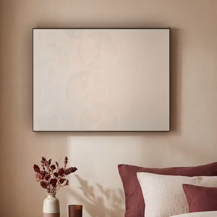 Japandi - Beige - Modern Textielframe - compleet frame klein -sfeer1