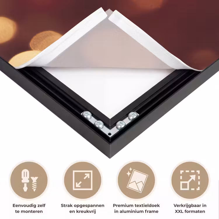 Jingle - Bells - Kerst - Rood Textielframe zwart klein -USP_feed_closeupNL