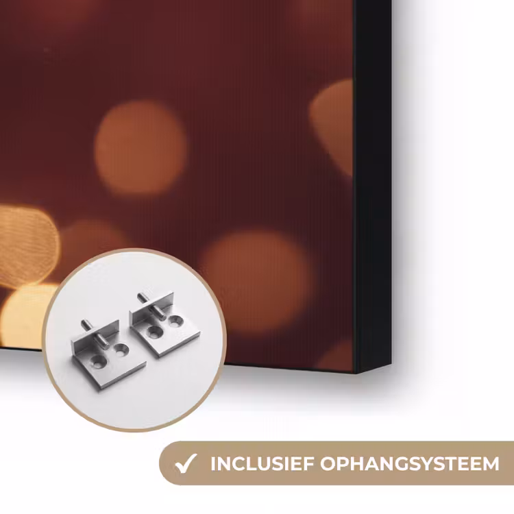 Jingle - Bells - Kerst - Rood Textielframe zwart klein -USP_ophangsysteemNL