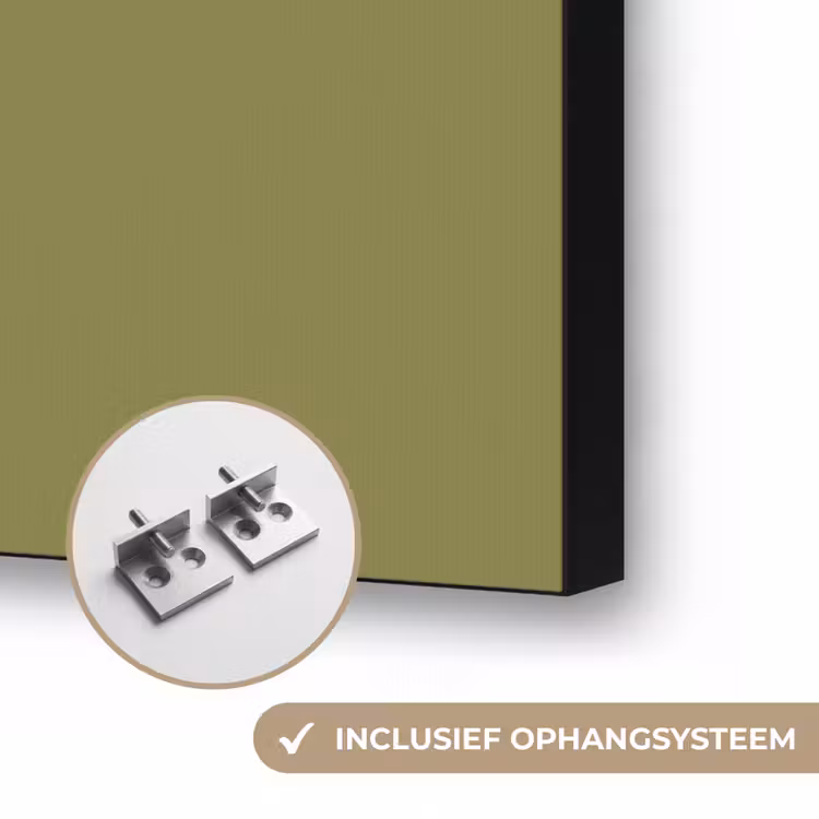 Juniper - Groen - Organisch Textielframe zwart klein 947 -USP_ophangsysteemNL