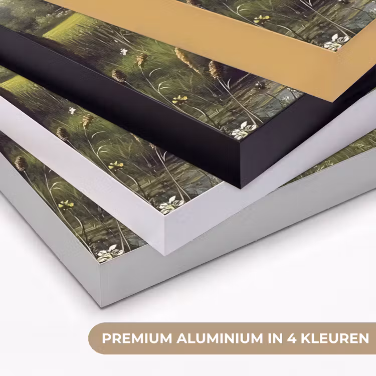 Kat - Beekje - Weide Textielframe zwart klein -USP_kleurenNL