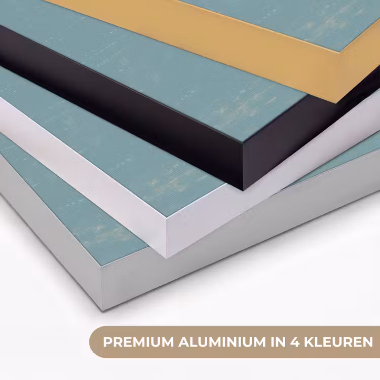 Kat - Zwart - Koffie - Minimalistisch Textielframe zwart klein -USP_kleurenNL
