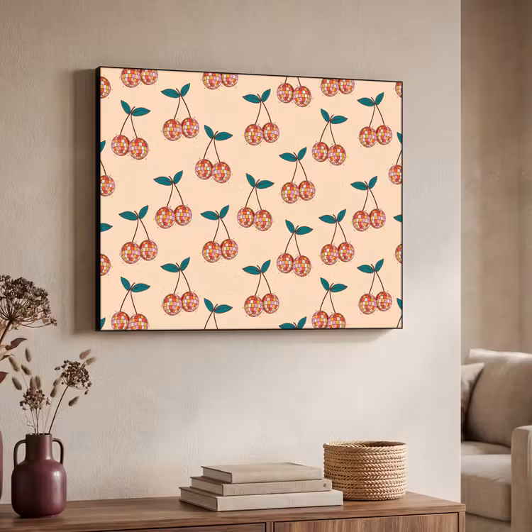 Kers - Disco - Patroon Textielframe - compleet frame klein 947 -sfeer3