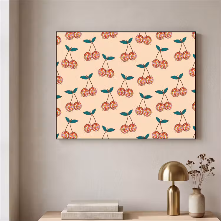 Kers - Disco - Patroon Textielframe - compleet frame klein 947 -sfeer2