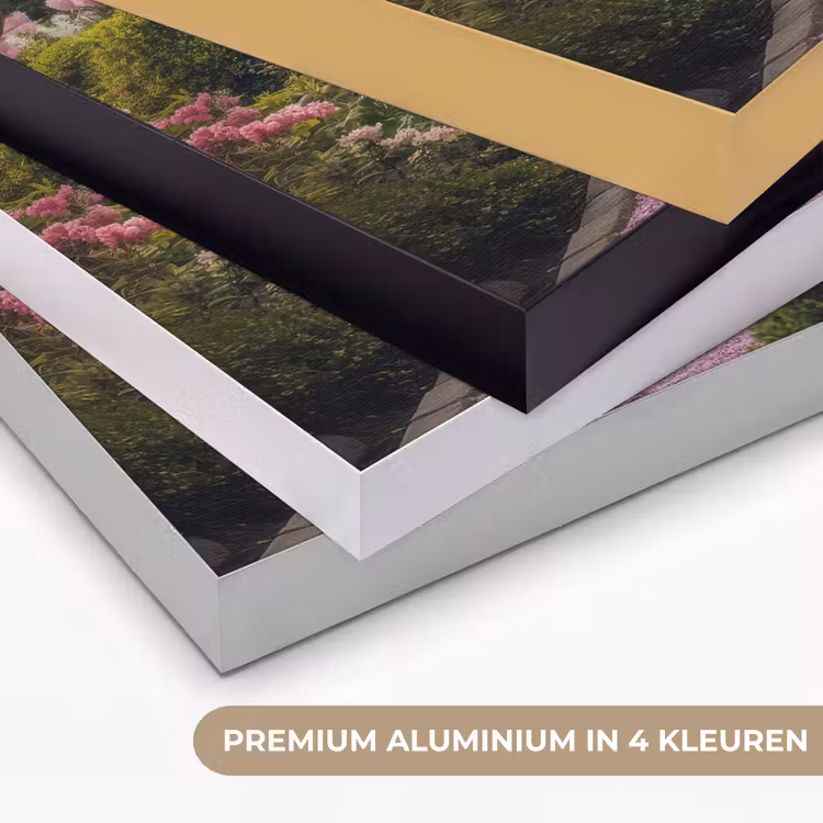 Kersenbloesem - Natuur - Sakura - Pad - Japanse tuin Textielframe zwart klein -USP_kleurenNL